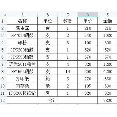 辦公耗材一批